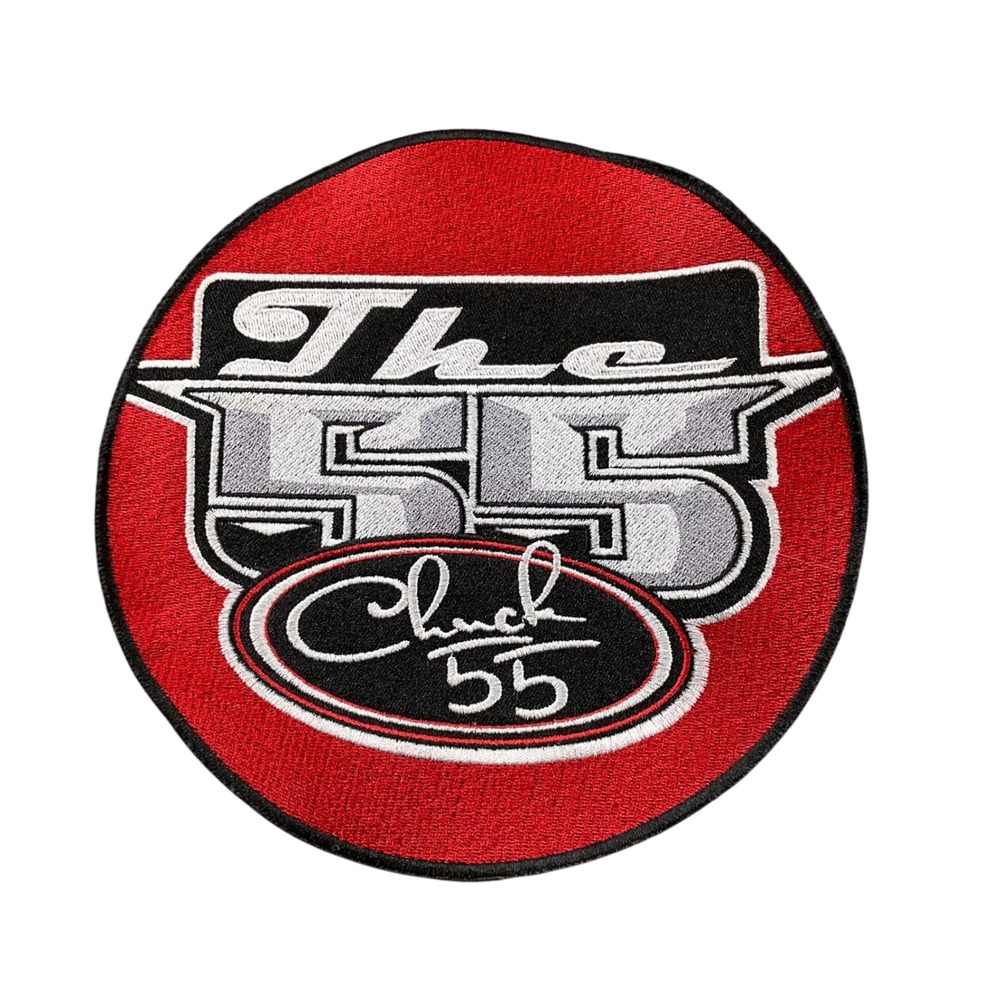 The Chuck 55 Red Patch Embroidered Iron On Applique Racing Automotive‎